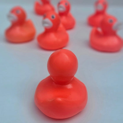 2” Fluorescent Ducks Neon Red