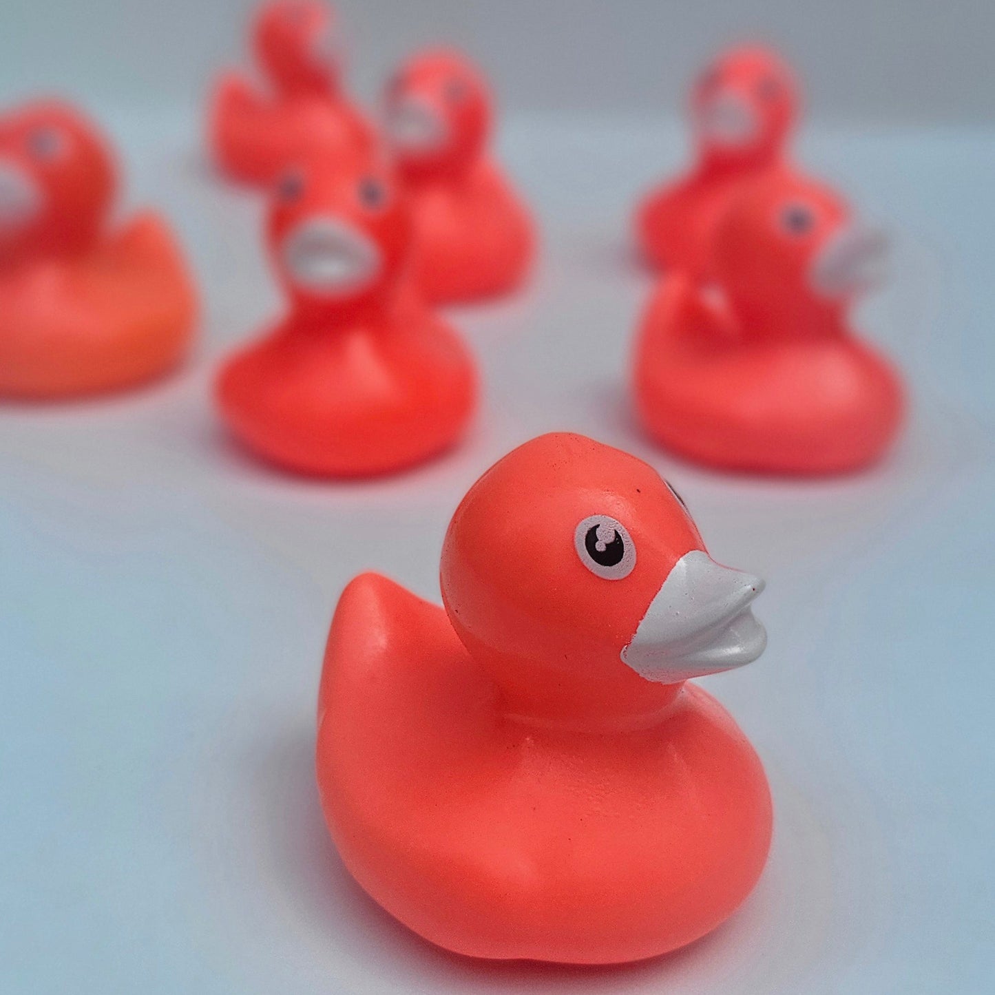 2” Fluorescent Ducks Neon Red