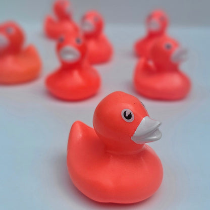 2” Fluorescent Ducks Neon Red